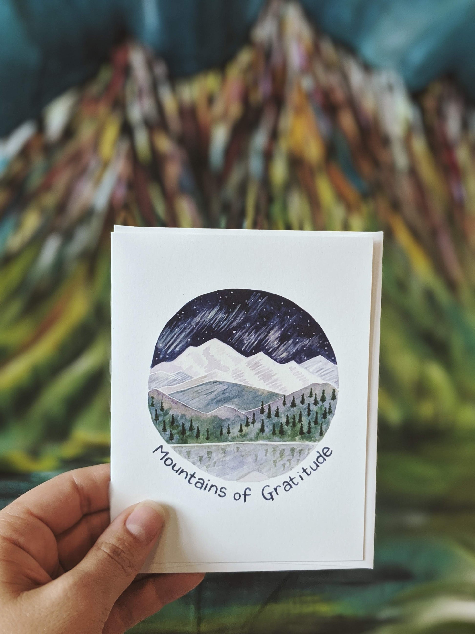 Mountains of Gratitude Card