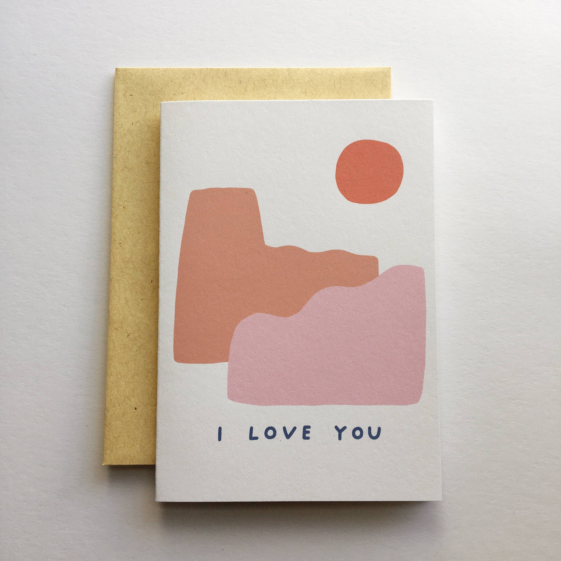 Love You Mountain Card