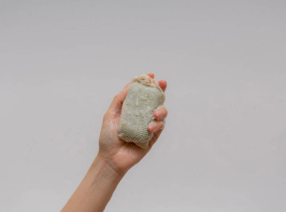 Soap Saver Pouch + loofah replacement